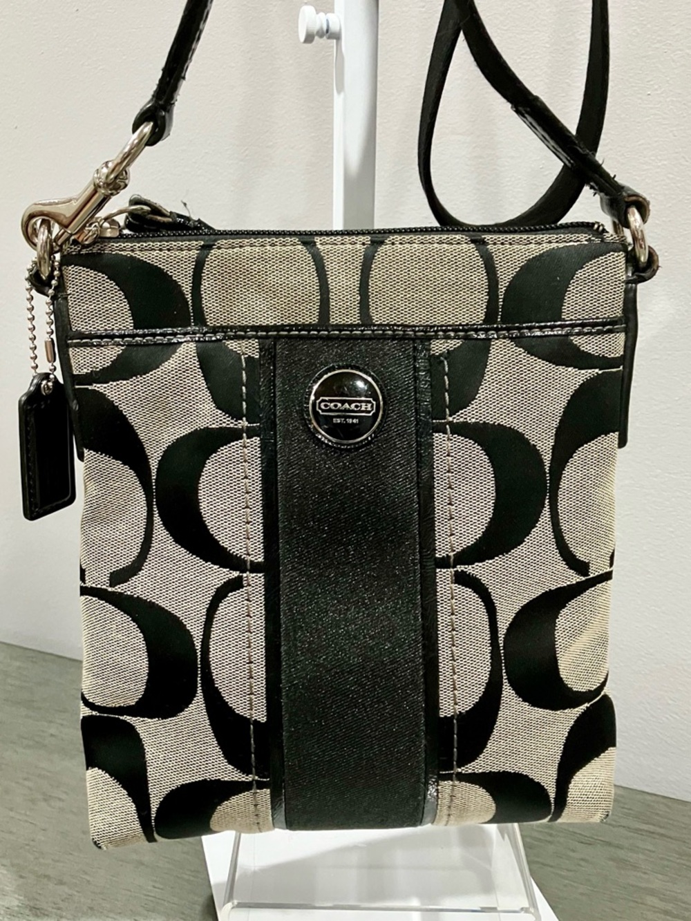 Coach Black Signature Crossbody Bag